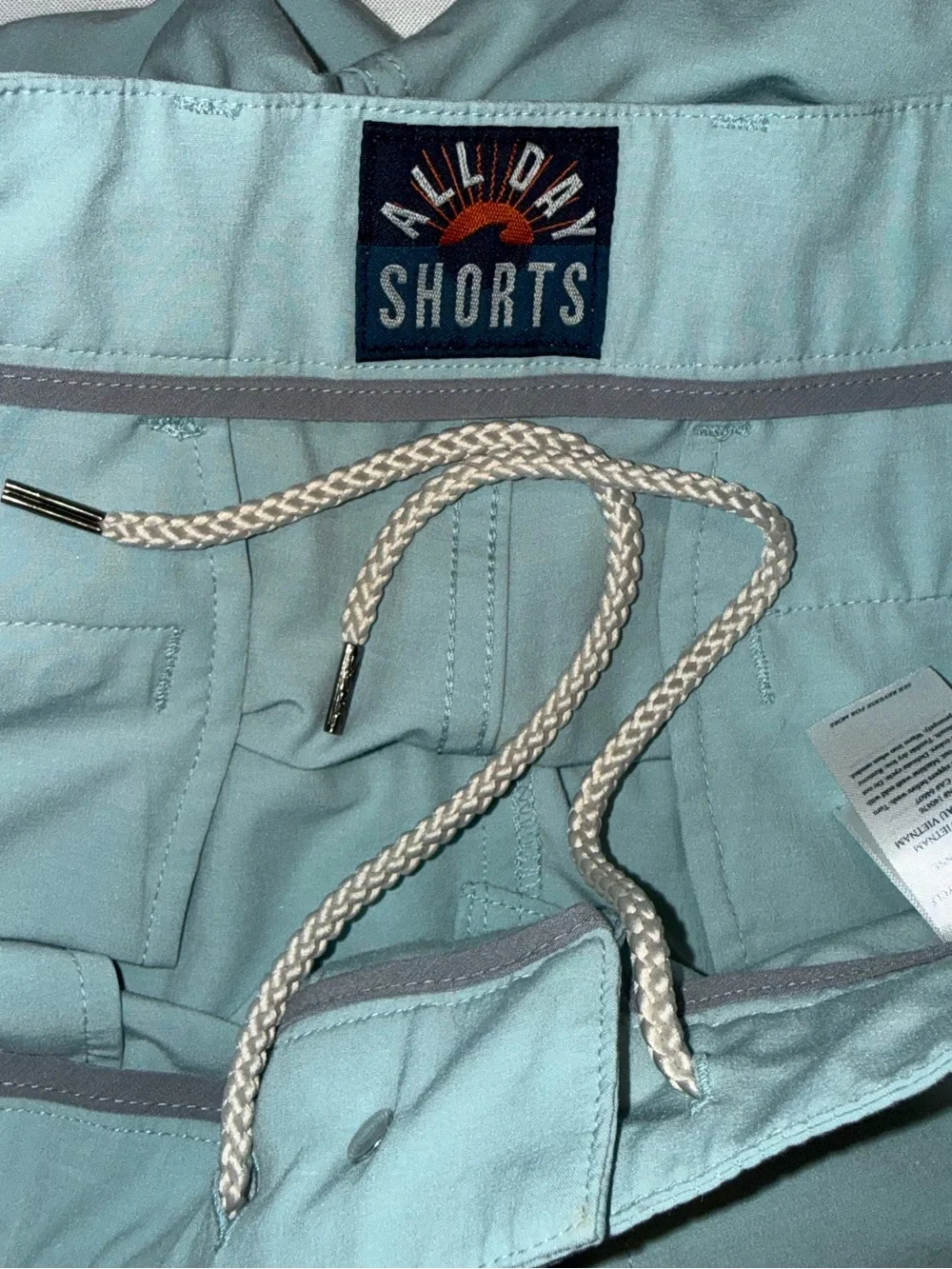 Faherty Mint Green Flat-Front Men's Shorts